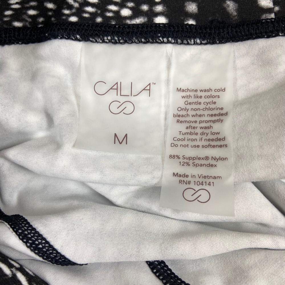 Calia Womens Medium Black Dotted 7/8 Leggings NEW Core Essential High Rise Yoga - Picture 10 of 10